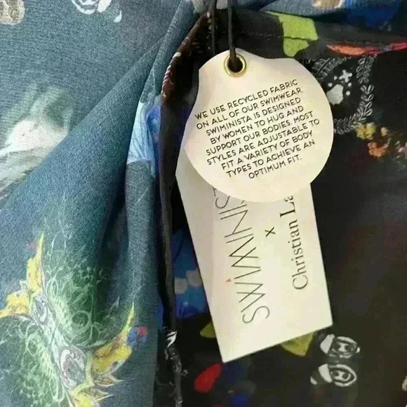 Christian Lacroix x Swiminista Butterfly Parade Superb Long Sarong NWT - Picture 5 of 6